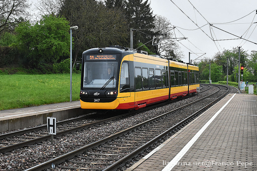 AVG tram 347 – Ettlingen Neuwiesenreben – Ettlingen (D) – 24 aprile ...