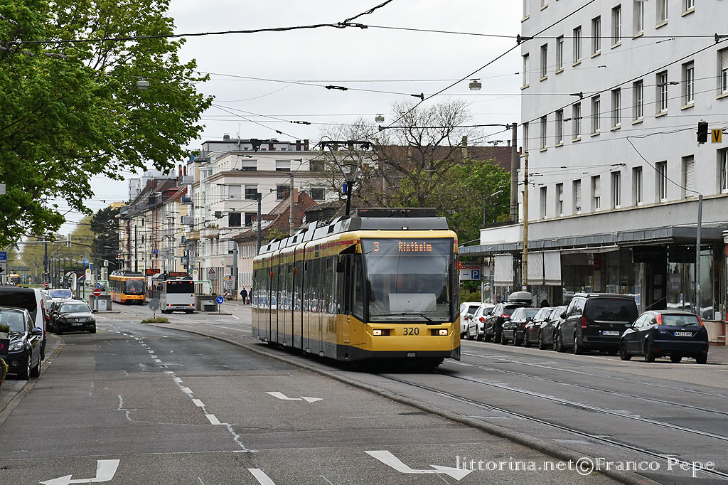 AVG tram 320 – Ebertstraße – Karlsruhe (D) – 23 aprile 2022 – littorina.net